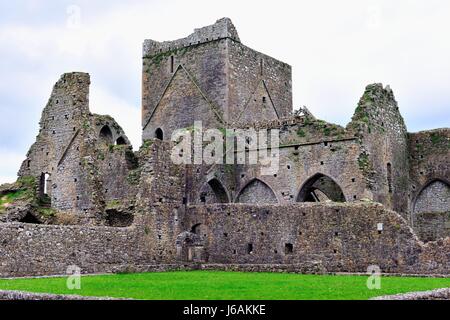 Hore Abbey in der irischen Landschaft in der Grafschaft Tipperary, Irland in der Nähe von Cashel. Stockfoto