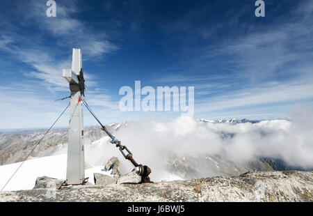 Alpen Süd Tirol Gipfel Höhepunkt Spitze Berge Urlaub Urlaub Ferien Stockfoto