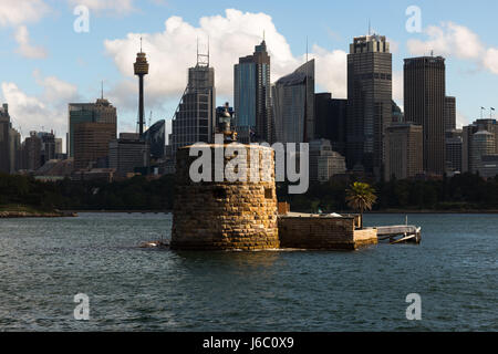 Fort Denison auf Pinchgut Insel in Sydney, New South Wales, Australien. Stockfoto