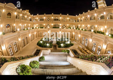 Traditionelle Architektur des Hotels in Yazd, Iran Stockfoto