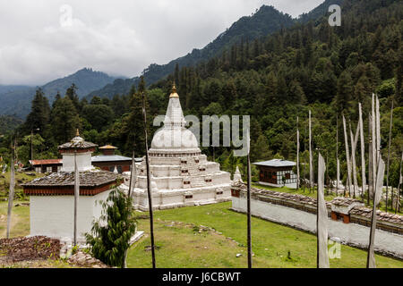 Chendebji Chorten, Trongsa, Bhutan Stockfoto