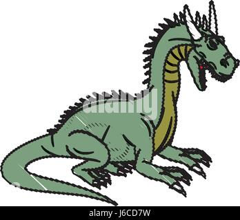 Märchen Drachen Tiere mystischen fantasy Stock Vektor