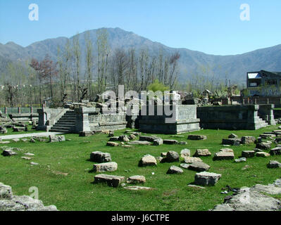 Martand Sun Tempel, Union Gebiet von Kaschmir, Surya (die oberste Sonnengottheit im Hinduismus) und während des 8. Jahrhunderts u.Z. gebaut. (© Saji Maramon) Stockfoto