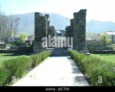 Martand Sun Tempel, Union Gebiet von Kaschmir, Surya (die oberste Sonnengottheit im Hinduismus) und während des 8. Jahrhunderts u.Z. gebaut. (© Saji Maramon) Stockfoto