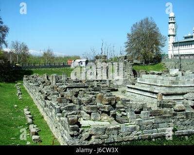 Martand Sun Tempel, Union Gebiet von Kaschmir, Surya (die oberste Sonnengottheit im Hinduismus) und während des 8. Jahrhunderts u.Z. gebaut. (© Saji Maramon) Stockfoto