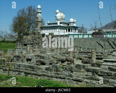 Martand Sun Tempel, Union Gebiet von Kaschmir, Surya (die oberste Sonnengottheit im Hinduismus) und während des 8. Jahrhunderts u.Z. gebaut. (© Saji Maramon) Stockfoto