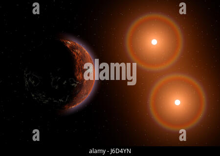 Proxima Centauri B-Exoplanet. Stockfoto