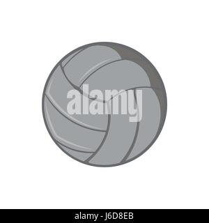 Volleyball-Symbol, schwarz Stil Monochrom Stock Vektor