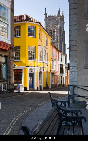 Zurück Straßen von Cromer, Norfolk, England, UK Stockfoto