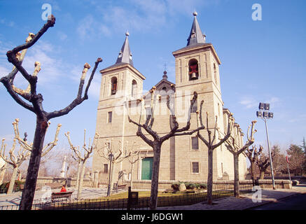 Kirche San Bernabe. El Escorial, Madrid-Segovia, Spanien. Stockfoto