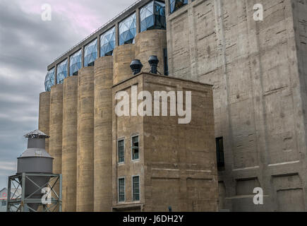 Umgebautes Getreideladen, V & A Waterfront, Kapstadt, Südafrika, jetzt ein Luxushotel, das Silo genannt wird Stockfoto