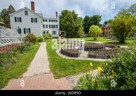 Die Goodwin Mansion at Strawbery Banke in Portsmouth, New Hampshire Stockfoto