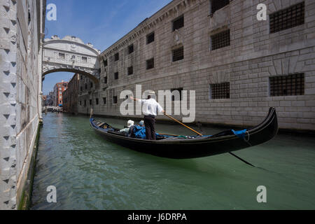 Die Brücke der Seufzer in Venedig, Italien Stockfoto