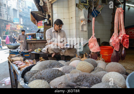 Der berühmte Food Street, Lahore, Punjab, Pakistan Stockfoto