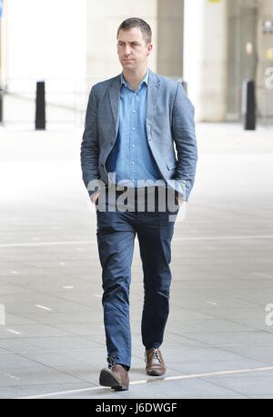 Brendan Cox, Witwer von MP Jo Cox, der in ihrem Wahlkreis Batley und Spen ermordet wurde, kommt bei BBC Broadcasting House in London in der Andrew Marr Show angezeigt werden. Stockfoto