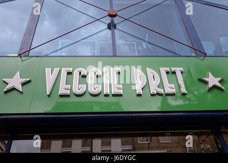 Veggie Pret: vegetarische und vegane Zweig der Pret-A-Manger in Soho, London Stockfoto