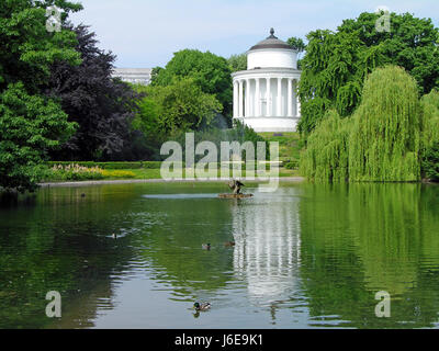 Sächsischen Garten im Zentrum von Warschau, Polen Stockfoto