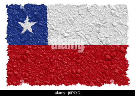 Flagge chile Stockfoto