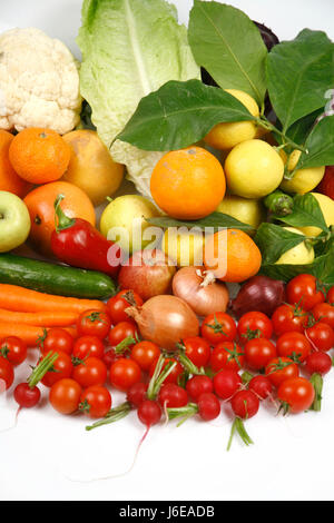 Orangen essen Nahrungsmittel Pfeffer Makro Nahaufnahme Makro Aufnahme hautnah Ansicht closeup Stockfoto