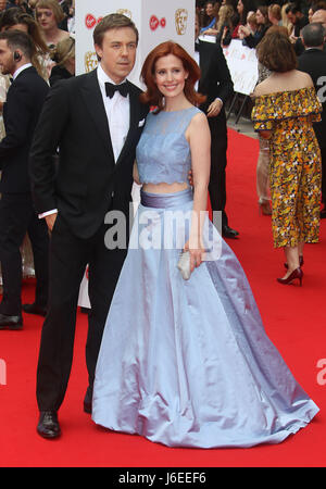 14. Mai 2017 - Amy Nuttall Teilnahme an Virgin TV BAFTA TV Awards 2017 in der Royal Festival Hall in London, England, UK Stockfoto