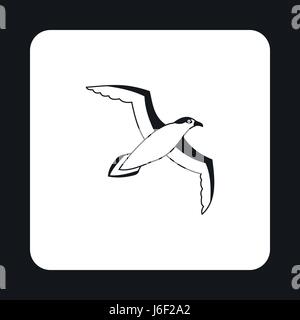 Sea Gull-Symbol im einfachen Stil Stock Vektor