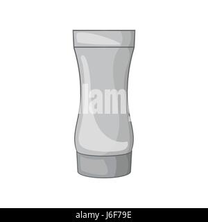 Nach dem Rasieren Gel Symbol schwarz Stil Monochrom Stock Vektor