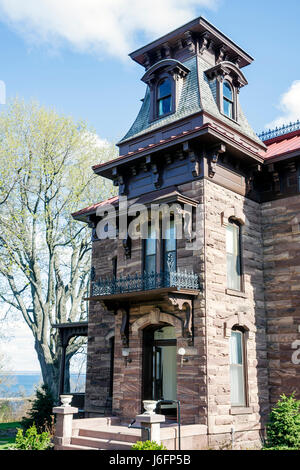 Marquette Michigan Upper Peninsula UP Lake Superior, Ridge Street, Great Lakes, Gebäude, Eigentumswohnungen Wohnapartments Gebäude Stockfoto