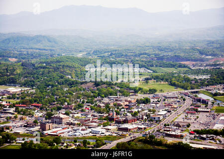 Sevierville Tennessee, Smoky Mountains, Great Smoky Mountains National Park, Luftaufnahme von oben, TN080501048 Stockfoto