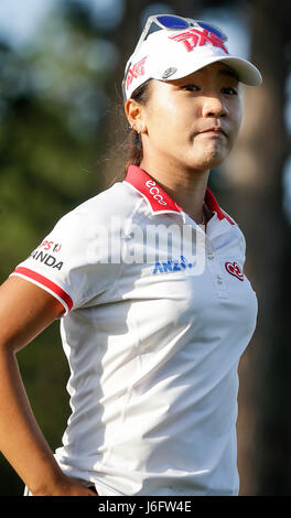 Williamsburg, Virginia, USA. 20. Mai 2017. Lydia Ko in der dritten Runde der Meisterschaft Kingsmill über dem Flusslauf Kingsmill Resort in Williamsburg, Virginia. Justin Cooper/CSM/Alamy Live-Nachrichten Stockfoto