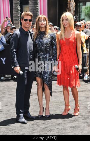 Los Angeles, CA, USA. 20. Mai 2017. Tom Cruise, Annabelle Wallis, Sofia Boutella im Ankunftsbereich für die Mumie Tag, Hollywood und Highland Center, Los Angeles, CA 20. Mai 2017. Bildnachweis: Elizabeth Goodenough/Everett Collection/Alamy Live-Nachrichten Stockfoto