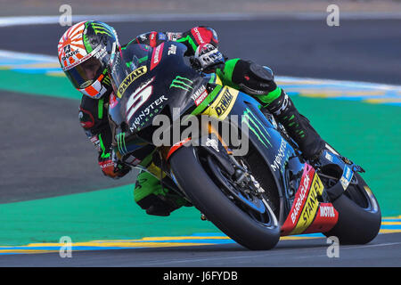 Le Mans, Frankreich. 20. Mai 2017. Johann Zarco Frankreichs und Monster Yamaha Tech 3 in Actiont während des französischen MotoGp - Qualifying am 20. Mai 2017 in Le Mans, Frankreich. Bildnachweis: Marco Iorio/Alamy Live-Nachrichten Stockfoto