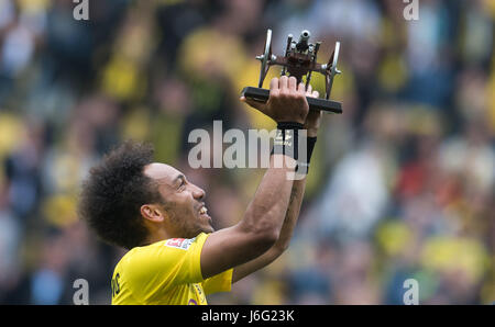 Dortmund, Deutschland. 20. Mai 2017. Dortmunder Pierre-Emerick Aubameyang gesehen in der deutschen Bundesliga-Fußballspiel zwischen Borussia Dortmund und Werder Bremen in der Signal Iduna Park in Dortmund, Deutschland, 20. Mai 2017. Foto: Bernd Thissen/Dpa/Alamy Live News Stockfoto