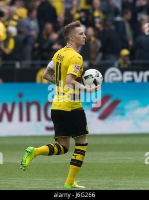 Dortmund, Deutschland. 20. Mai 2017. Dortmunder Marco Reus in der deutschen Bundesliga-Fußballspiel zwischen Borussia Dortmund und Werder Bremen in der Signal Iduna Park in Dortmund, Deutschland, 20. Mai 2017 gesehen. Foto: Bernd Thissen/Dpa/Alamy Live News Stockfoto