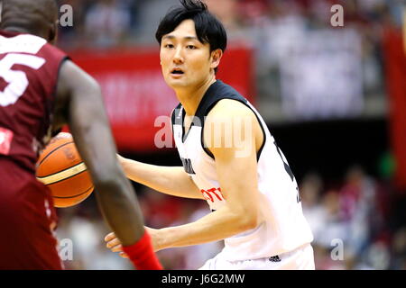 Kanagawa, Japan. 20. Mai 2017. Daiki Tanaka (Alvark) Basketball: B.LEAGUE Meisterschaft 2016 / 17 Halbfinale Spiel 2 zwischen Kawasaki Brave Thunders 77-78 Alvark Tokio im Todoroki Arena in Kanagawa, Japan. Bildnachweis: Naoki Nishimura/AFLO SPORT/Alamy Live-Nachrichten Stockfoto