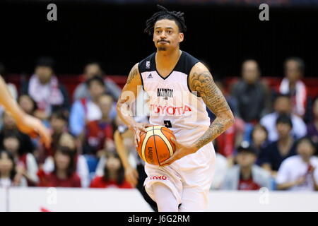 Kanagawa, Japan. 20. Mai 2017. Diante Garrett (ALVARK) Basketball: B.LEAGUE Meisterschaft 2016 / 17 Halbfinale Spiel 2 zwischen Kawasaki Brave Thunders 77-78 Alvark Tokio im Todoroki Arena in Kanagawa, Japan. Bildnachweis: Naoki Nishimura/AFLO SPORT/Alamy Live-Nachrichten Stockfoto