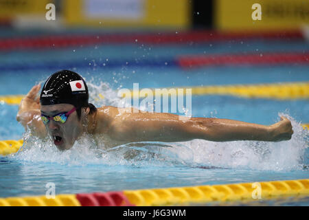 Tokio, Japan. 21. Mai 2017. Masato Sakai Schwimmen: Japan Open 2017 Männer 100m Schmetterling Hitze Tatsumi International Swimming Center in Tokio, Japan. Bildnachweis: Jun Tsukida/AFLO SPORT/Alamy Live-Nachrichten Stockfoto