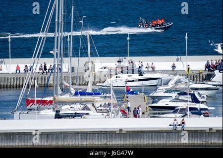 Sopot, Polen. 21. Mai 2017. Rippe Cruise und berühmten Holzmole in Sopot, Polen 21. Mai 2017 © Wojciech Strozyk / Alamy Live News Stockfoto