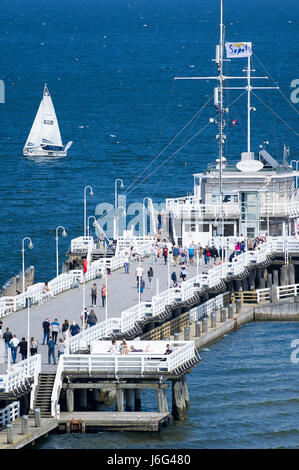 Sopot, Polen. 21. Mai 2017. Berühmte Holzmole in Sopot, Polen 21. Mai 2017 © Wojciech Strozyk / Alamy Live News Stockfoto