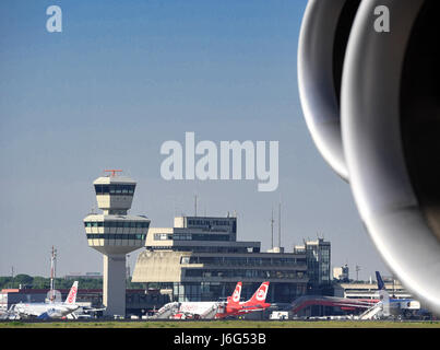 Berlin, Deutschland. 19. Mai 2017. Flughafen Tegel in Berlin, Deutschland, 19. Mai 2017. Foto: Soeren Stache/Dpa/Alamy Live News Stockfoto