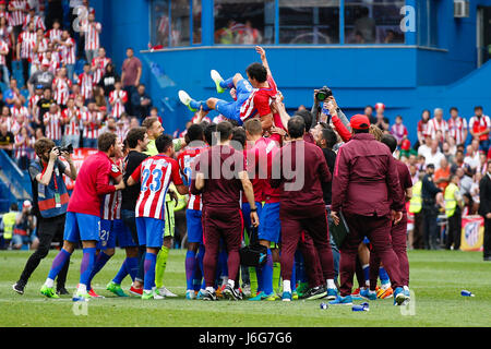 Tiago Cardoso Mendes (5) Atletico de Madrid-Spieler. La Liga zwischen Atletico de Madrid Vs Athletic Club Bilbao im Vicente Calderon Stadion in Madrid, Spanien, 21. Mai 2017. Stockfoto