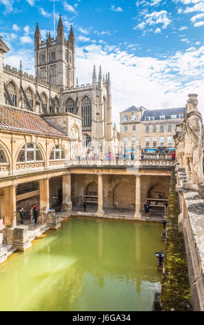 Antike römische Badewanne in Bath, England Stockfoto