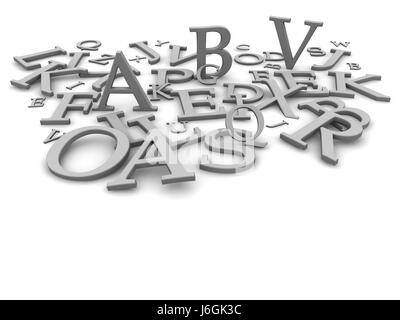 Briefe schreiben Symbole Text Alphabet ABC alphabetischen Hintergrund Hintergrund Stockfoto