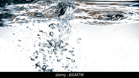 abstrakte sauberes Wasser Tropfen Tropfen Tropfen sickern triefend tropft blue motion Stockfoto