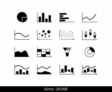 Chart-Typen Stock Vektor