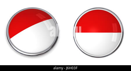 deutschen Bundesrepublik Deutschland Hessen Flagge button Banner Staat Bundesrepublik Pin Stockfoto