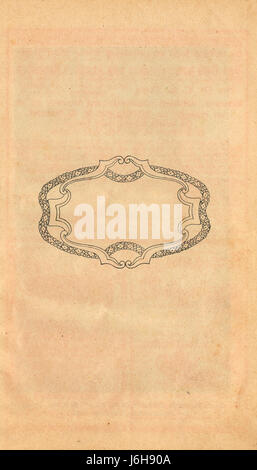 Jugendstil Ornamento Grenze Hintergrund Hintergrund Linie Textur braun bräunlich Stockfoto