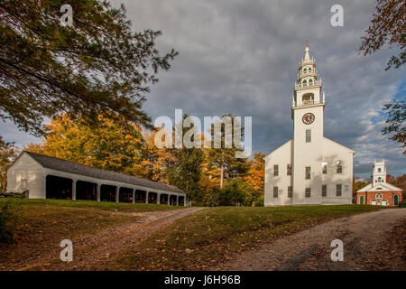 Die jaffrey Meeting House in Jaffrey Center, New Hampshire Stockfoto