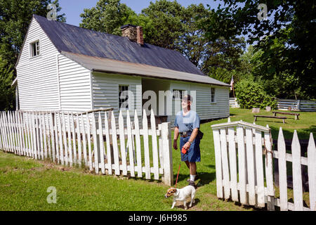 Blue Ridge Parkway Virginia, Appalachian Mountains, Peaks of Otter, Johnson Farm, Farmhouse, 19. Jahrhundert, Haushäuser Häuser Häuser Häuser Wohnsitz, Gehäuse,