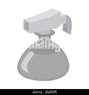 Kleinen Spray Flasche Symbol, schwarz Stil Monochrom Stock Vektor