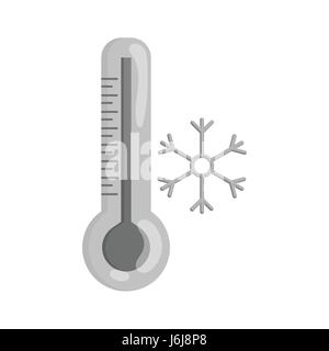 Thermometer mit Niedertemperatur-Symbol Stock Vektor